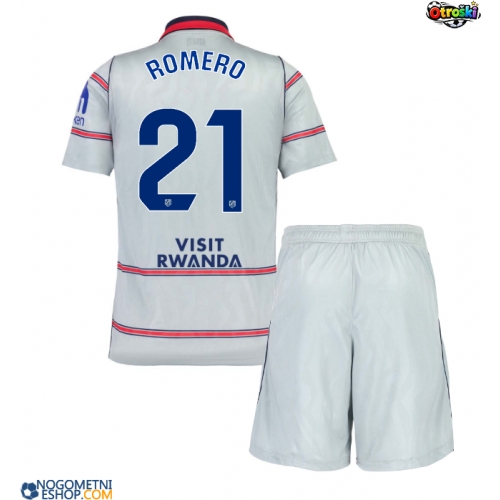 Otroški Nogometni dresi Atletico Madrid Cristian Romero #21 Tretji 2026-27 Kratek Rokav (+ Kratke hlače)